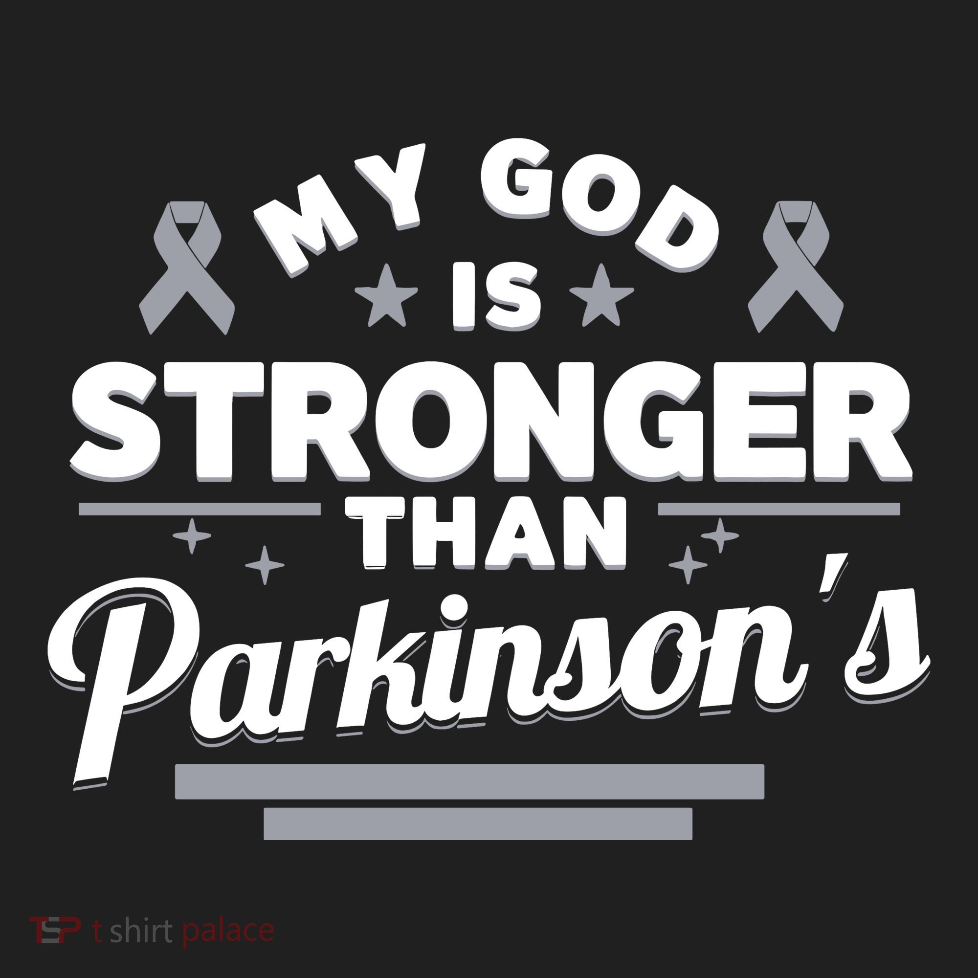 My God Is Stronger Than ParkinsonS Disease Faith Ribbon Beanie