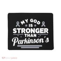 My God Is Stronger Than ParkinsonS Disease Faith Ribbon Mousepad thumb 0
