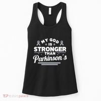 My God Is Stronger Than ParkinsonS Disease Faith Ribbon Women's Tank Top thumb 0