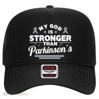 My God Is Stronger Than ParkinsonS Disease Faith Ribbon Hat thumb 0