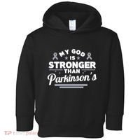 My God Is Stronger Than ParkinsonS Disease Faith Ribbon Toddler Hoodie thumb 0