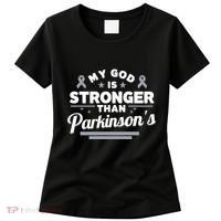 My God Is Stronger Than ParkinsonS Disease Faith Ribbon Women's T-Shirt thumb 0