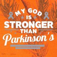 My God Is Stronger Than ParkinsonS Disease Faith Ribbon Kati Licensed 12" Camo Cuffed Beanie thumb 2