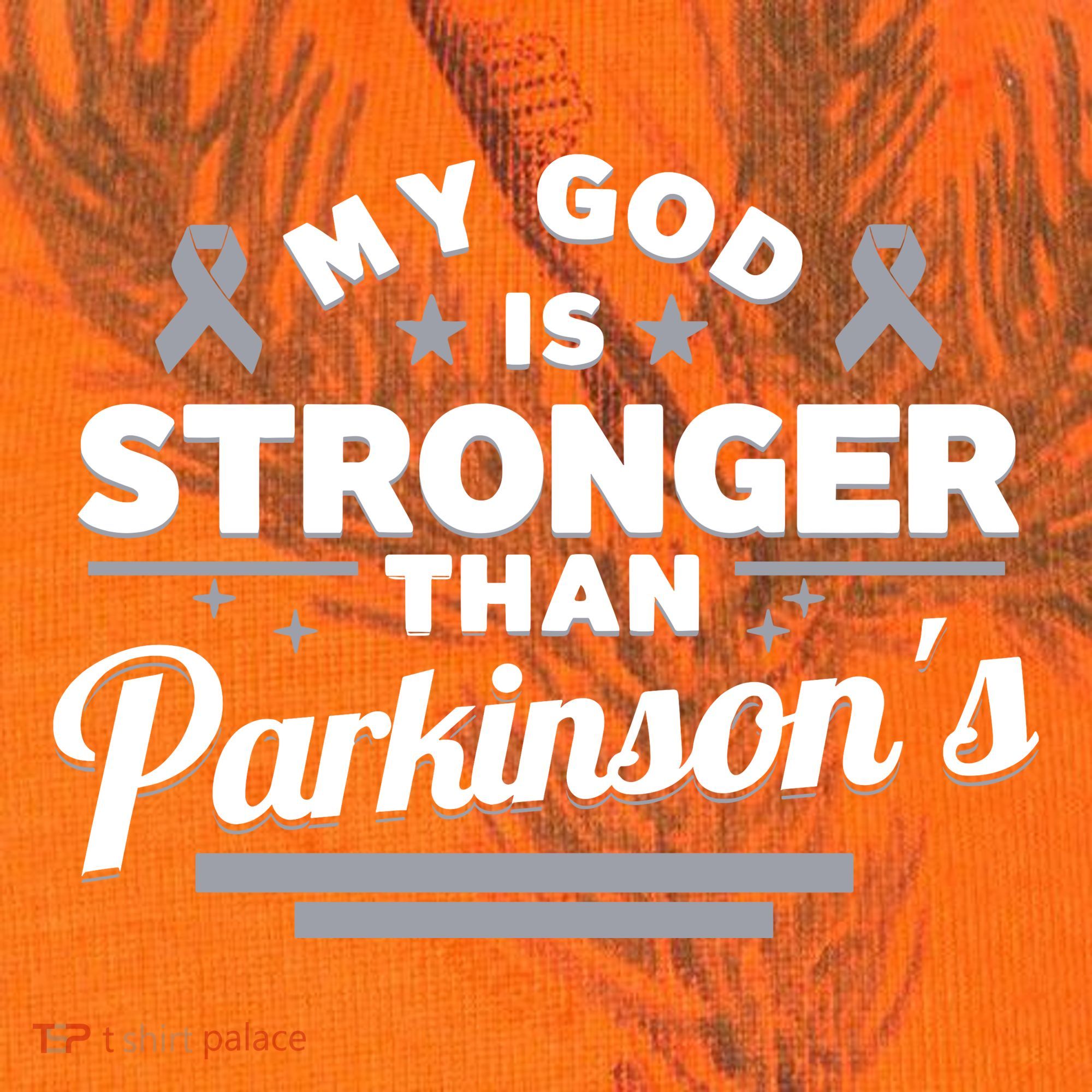 My God Is Stronger Than ParkinsonS Disease Faith Ribbon Kati Licensed 12" Camo Cuffed Beanie
