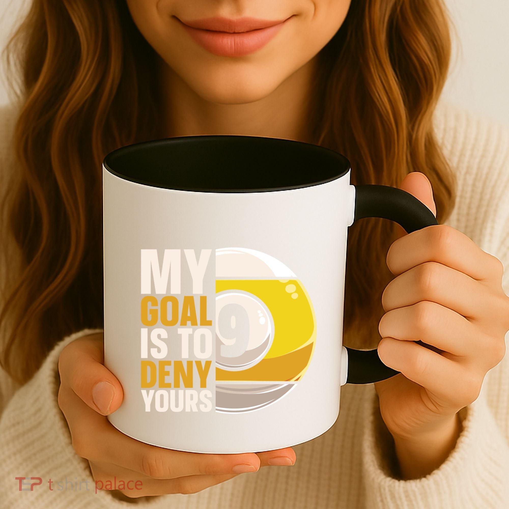 My Goal Is To Deny Yours Pool Billiard Snooker Great Gift Coffee Mug