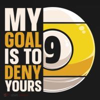 My Goal Is To Deny Yours Pool Billiard Snooker Great Gift Ornament thumb 1
