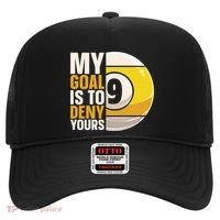 My Goal Is To Deny Yours Pool Billiard Snooker Great Gift Hat thumb 0