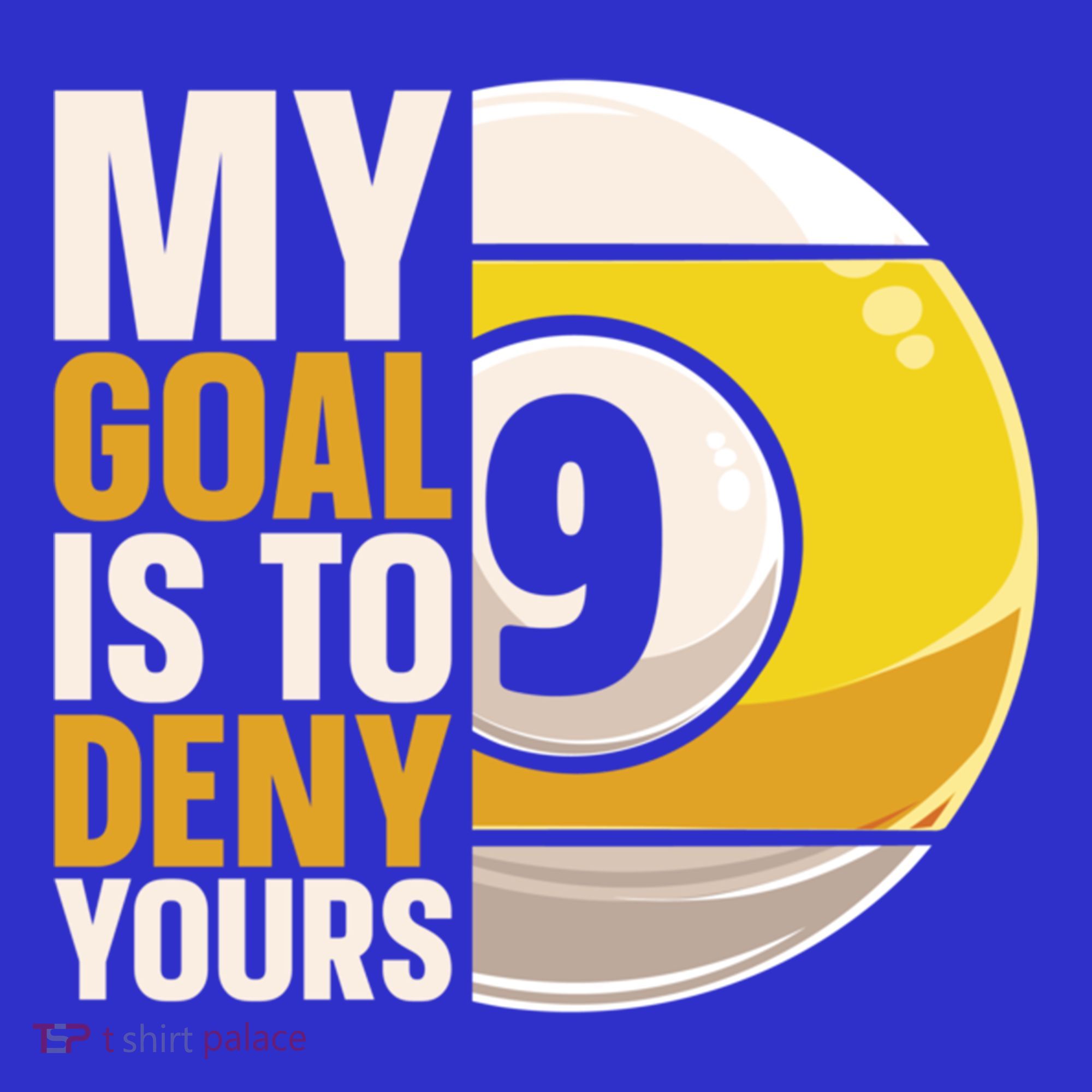My Goal Is To Deny Yours Pool Billiard Snooker Great Gift Apron