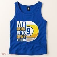 My Goal Is To Deny Yours Pool Billiard Snooker Great Gift Tank Top thumb 2