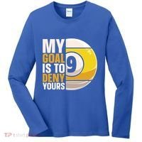 My Goal Is To Deny Yours Pool Billiard Snooker Great Gift Women's Long Sleeve Shirt thumb 0