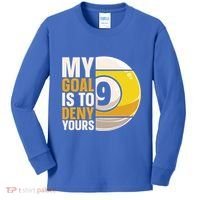 My Goal Is To Deny Yours Pool Billiard Snooker Great Gift Kids Long Sleeve Shirt thumb 0