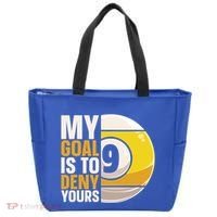 My Goal Is To Deny Yours Pool Billiard Snooker Great Gift Tote Bag thumb 0
