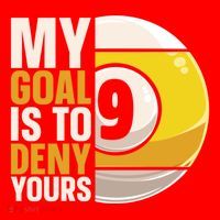 My Goal Is To Deny Yours Pool Billiard Snooker Great Gift Santa Hat thumb 1