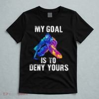 My Goal Is To Deny Yours Ice Hockey Goalie Gift T-Shirt thumb 5