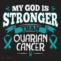 My God Is Stronger Than Ouarian Cancer Women's Sweatshirt thumb 2