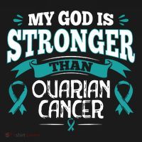My God Is Stronger Than Ouarian Cancer USA-Made Doggie Bandana thumb 2