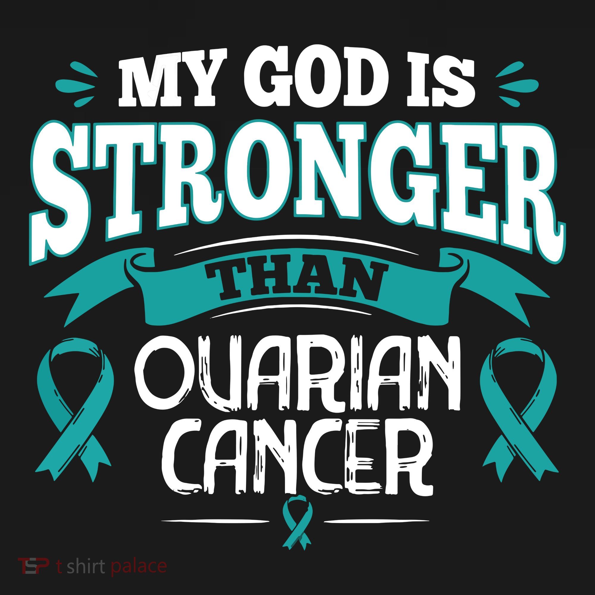 My God Is Stronger Than Ouarian Cancer Women's Hoodie