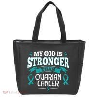 My God Is Stronger Than Ouarian Cancer Tote Bag thumb 0