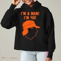 Mike Gundy IM A Man! IM 40! Ladies Heavyweight Boxy Pullover Hoodie thumb 0