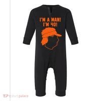 Mike Gundy IM A Man! IM 40! Infant Fleece One Piece thumb 0