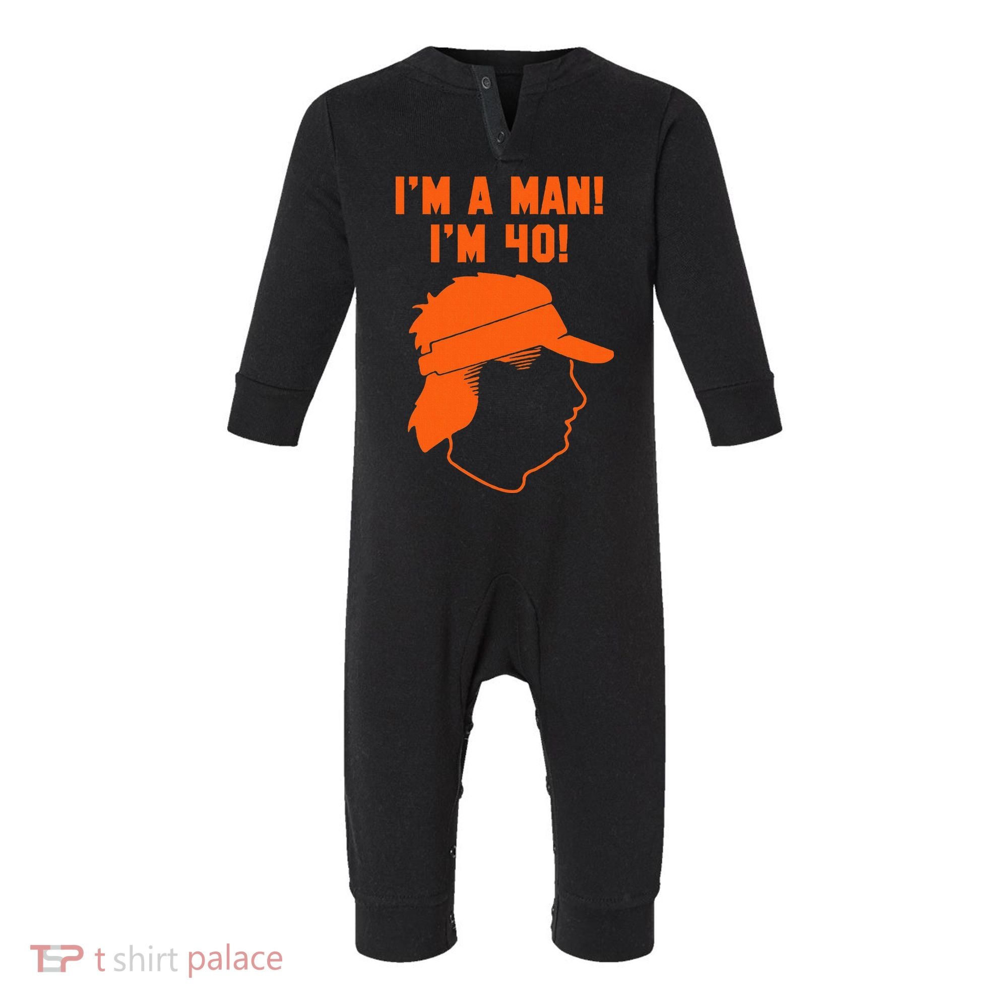 Mike Gundy IM A Man! IM 40! Infant Fleece One Piece