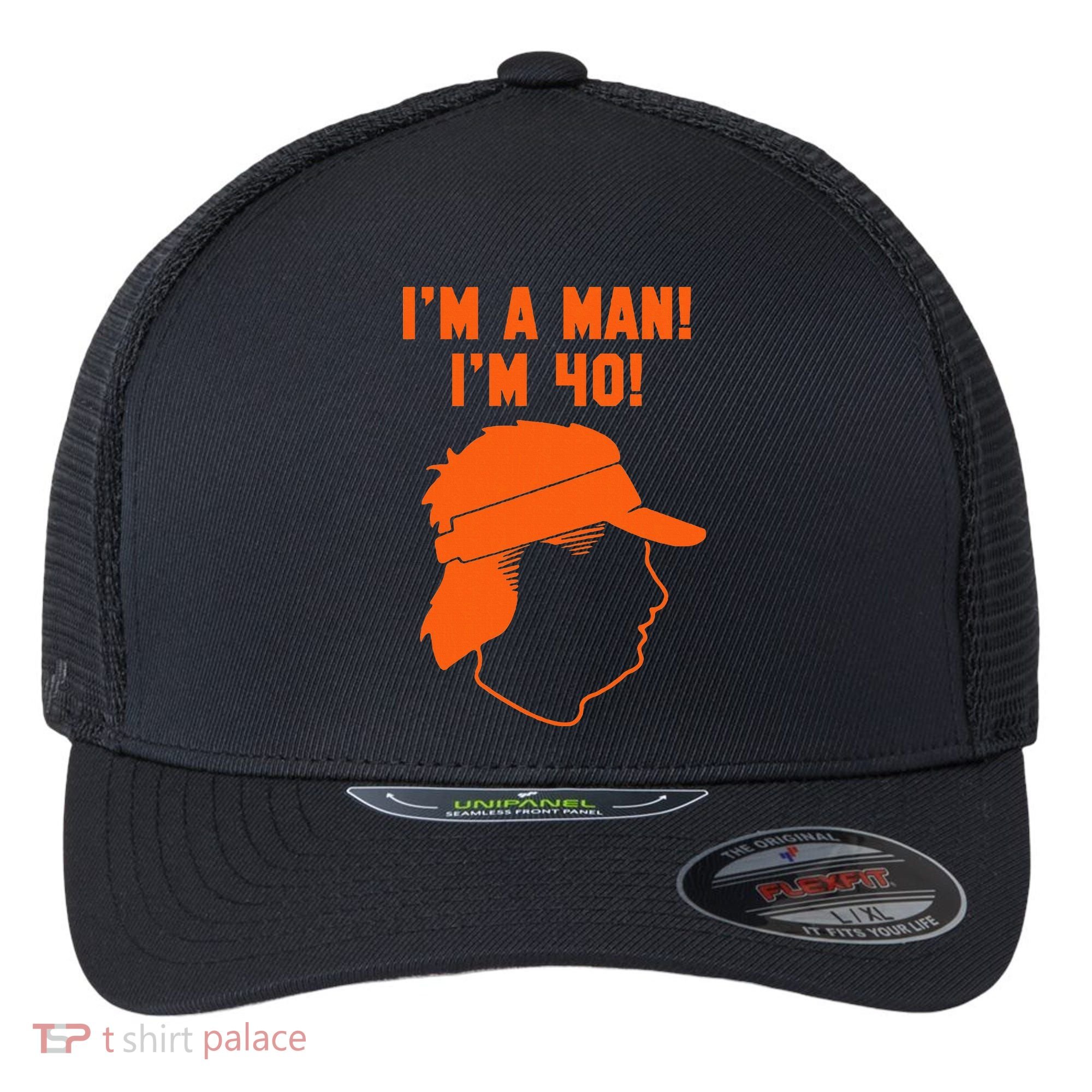 Mike Gundy IM A Man! IM 40! Flexfit Unipanel Trucker Cap