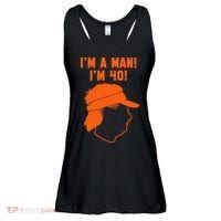 Mike Gundy IM A Man! IM 40! Ladies Essential Flowy Tank thumb 0