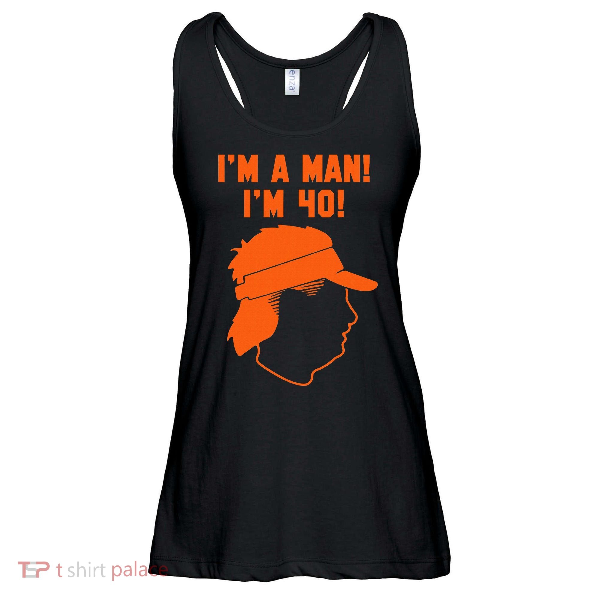 Mike Gundy IM A Man! IM 40! Ladies Essential Flowy Tank