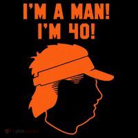 Mike Gundy IM A Man! IM 40! Flat Bill Trucker Hat thumb 2