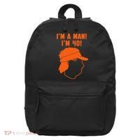 Mike Gundy IM A Man! IM 40! 16 in Basic Backpack thumb 0