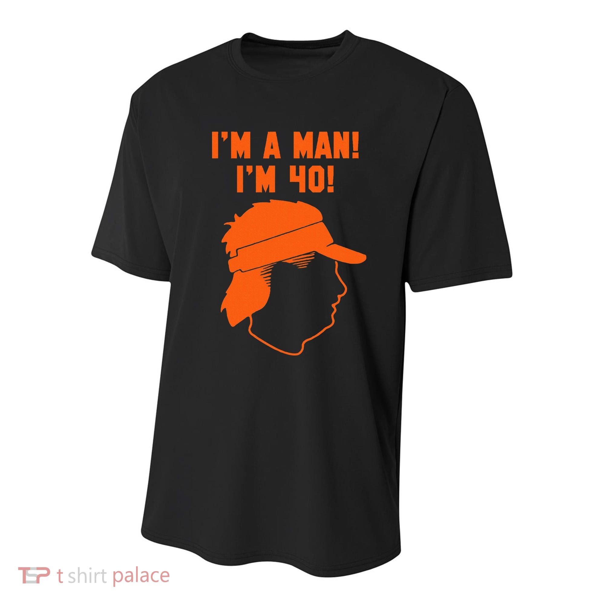 Mike Gundy IM A Man! IM 40! Youth Performance Sprint T-Shirt