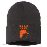 Mike Gundy IM A Man! IM 40! Sustainable Knit Beanie thumb 0
