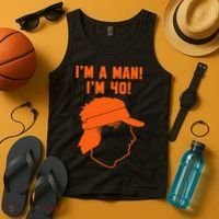 Mike Gundy IM A Man! IM 40! Tank Top thumb 4