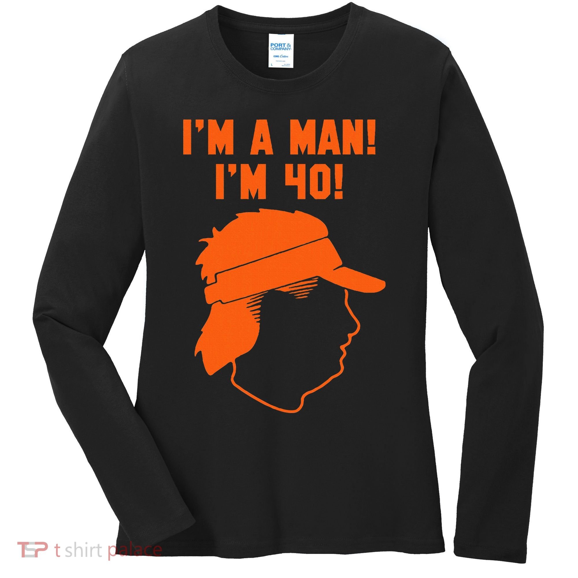 Mike Gundy IM A Man! IM 40! Women's Long Sleeve Shirt