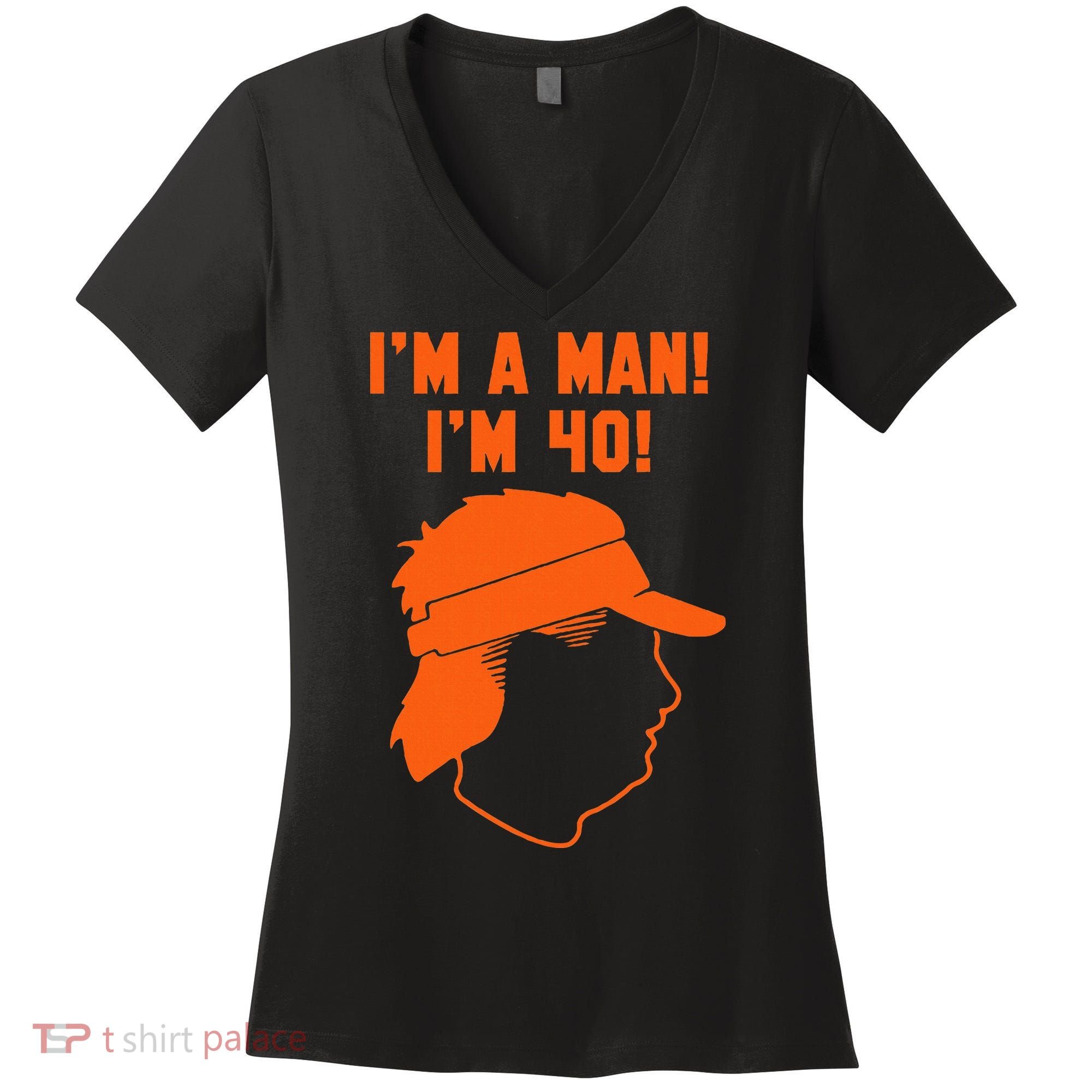 Mike Gundy IM A Man! IM 40! Women's V-Neck T-Shirt