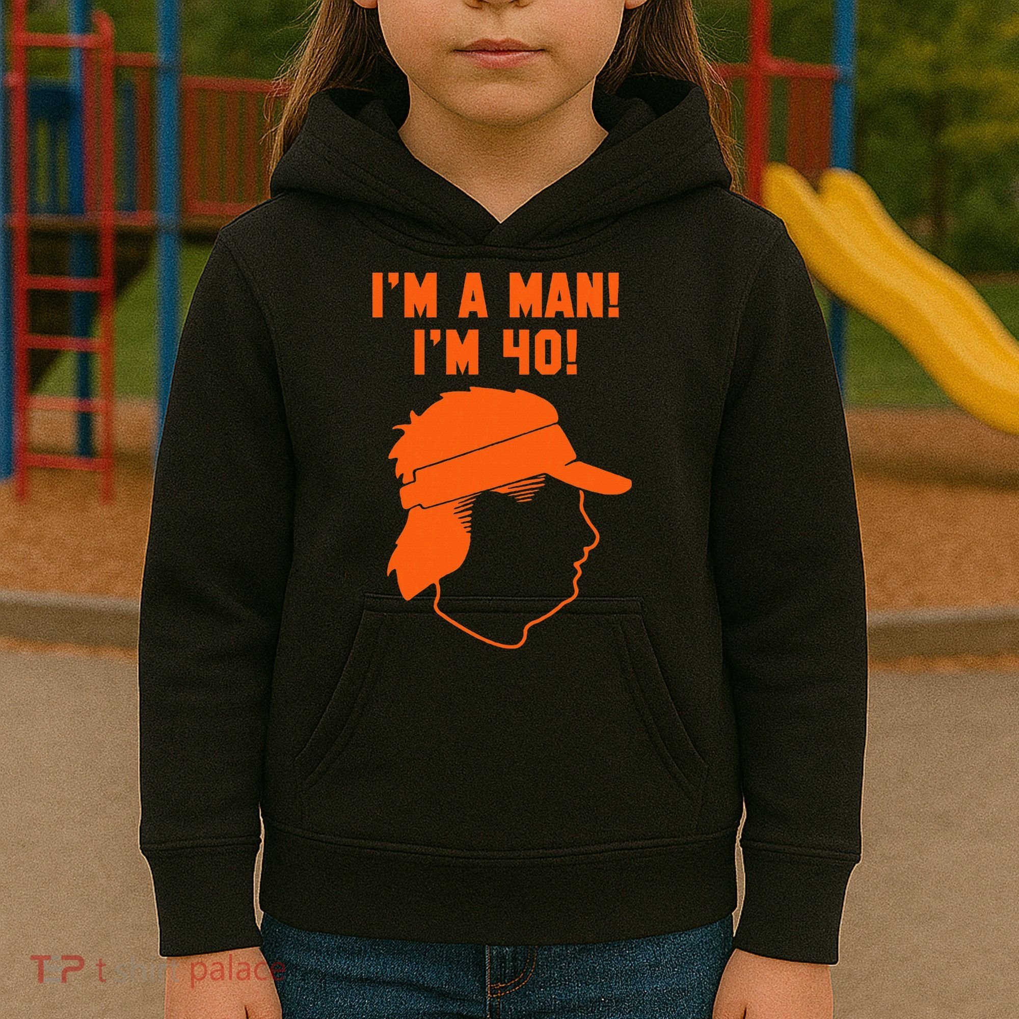 Mike Gundy IM A Man! IM 40! Kids Hoodie