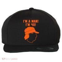 Mike Gundy IM A Man! IM 40! Wool Snapback Cap thumb 0