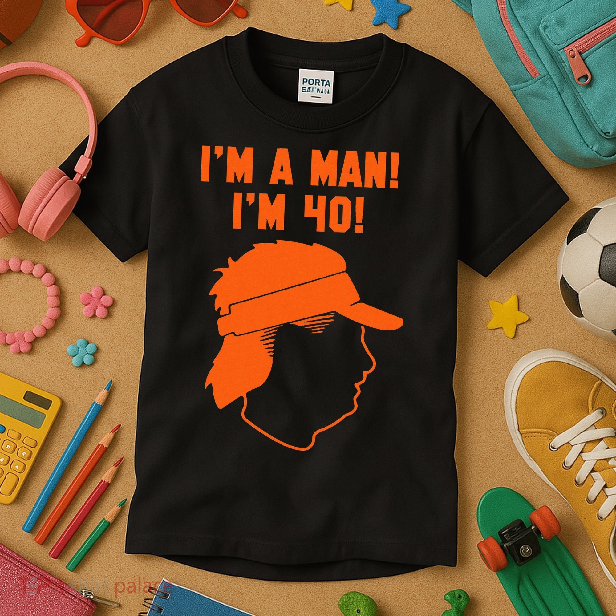 Mike Gundy IM A Man! IM 40! Kids T-Shirt