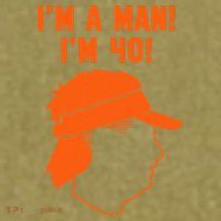Mike Gundy IM A Man! IM 40! Garment-Dyed Women's Muscle Tee thumb 6