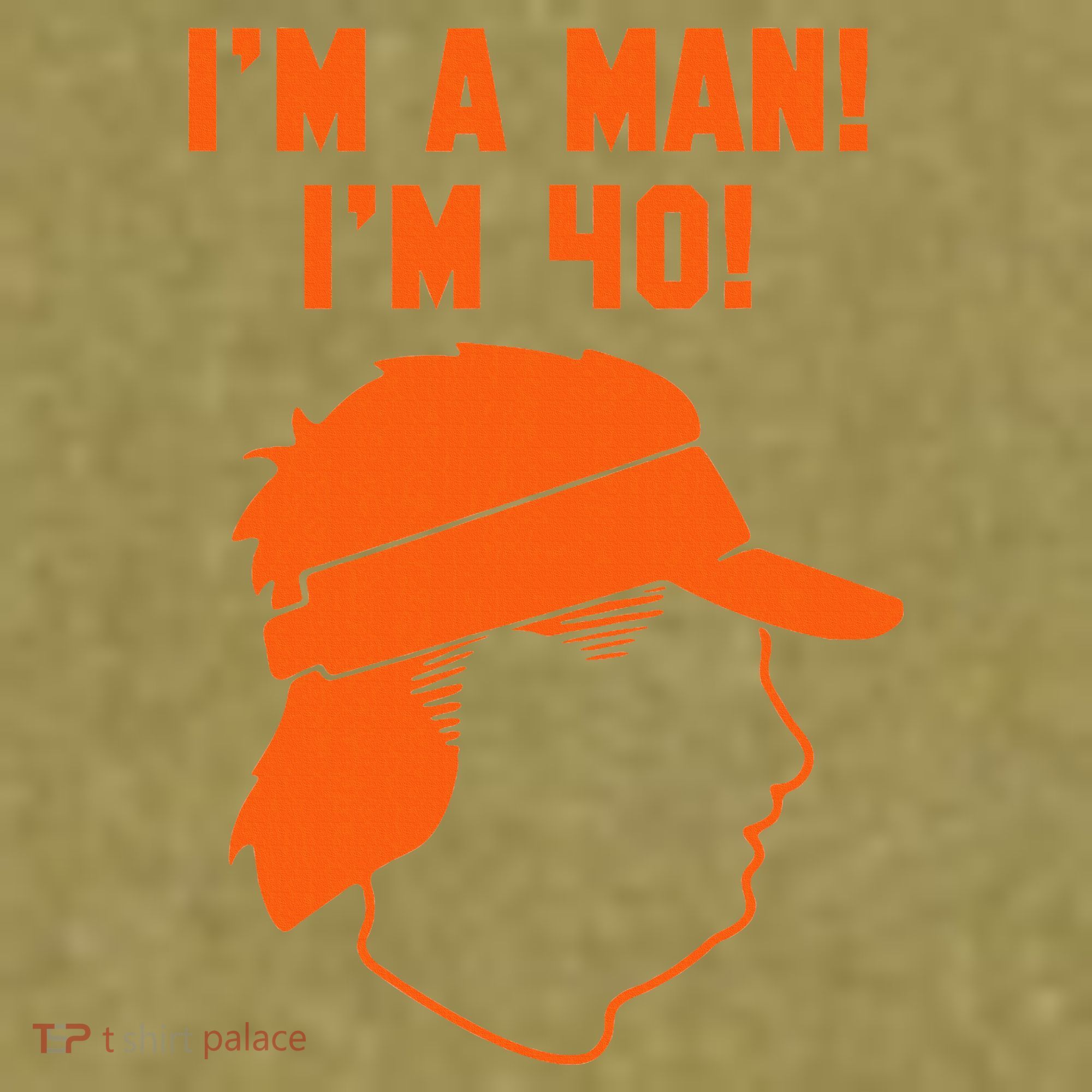 Mike Gundy IM A Man! IM 40! Garment-Dyed Women's Muscle Tee