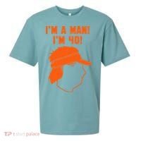 Mike Gundy IM A Man! IM 40! Sueded Cloud Jersey T-Shirt thumb 0