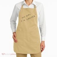 My Girl Is A Lawyer Tattoo For Girlfriends Apron thumb 2