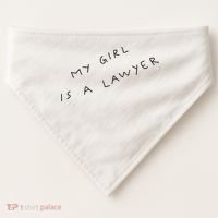 My Girl Is A Lawyer Tattoo For Girlfriends USA-Made Doggie Bandana thumb 0