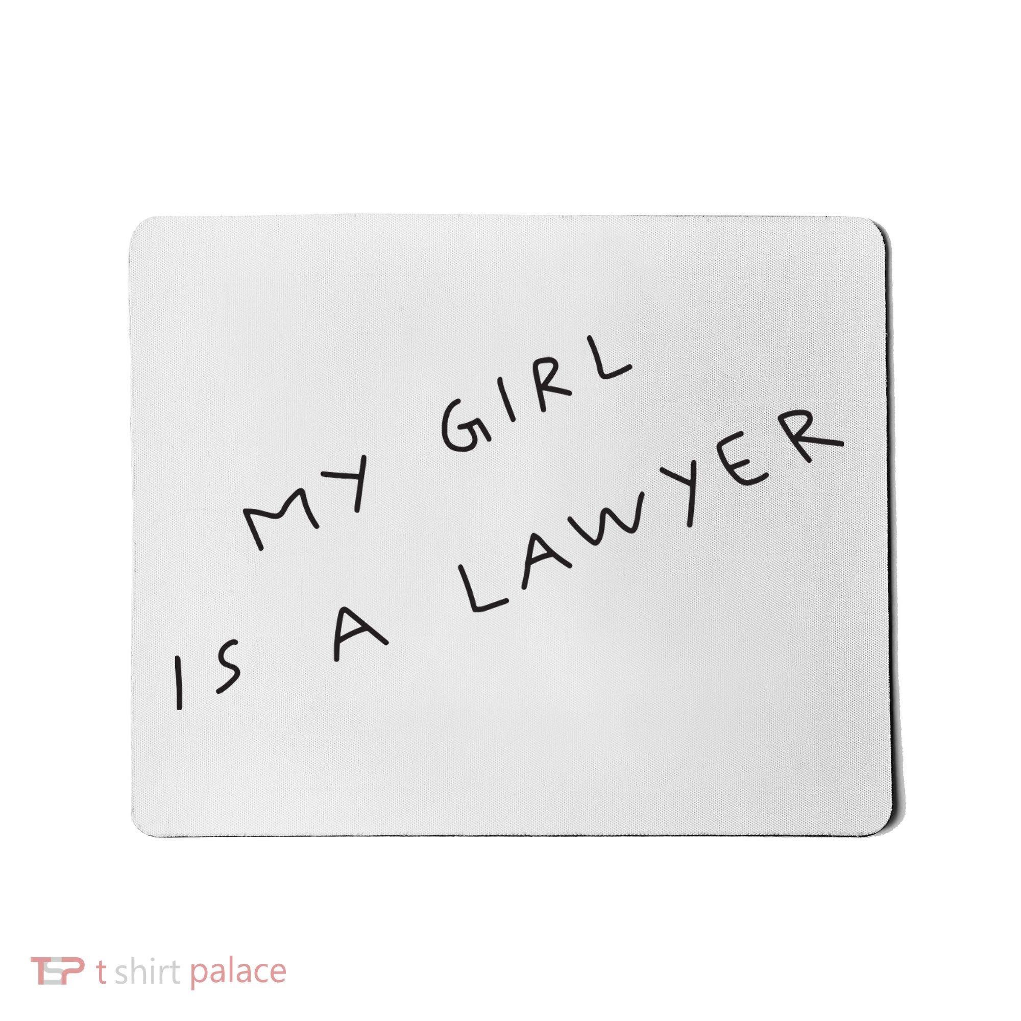 My Girl Is A Lawyer Tattoo For Girlfriends Mousepad