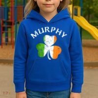 Murphy Gift Irish Family Name St Patricks Day Great Gift Kids Hoodie thumb 3