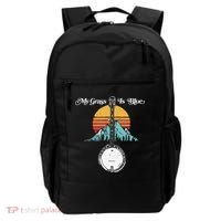 My Grass Is Blue Retro Rocky Mountain Banjo Bluegrass Backpack thumb 0