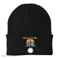My Grass Is Blue Retro Rocky Mountain Banjo Bluegrass Beanie thumb 0