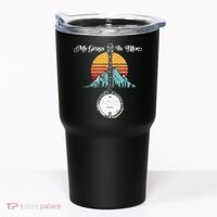 My Grass Is Blue Retro Rocky Mountain Banjo Bluegrass Tumbler thumb 0
