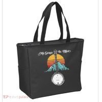 My Grass Is Blue Retro Rocky Mountain Banjo Bluegrass Tote Bag thumb 2