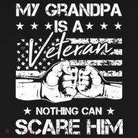 My Grandpa Is A Veteran American Flag Cool Patriotic Gifts T-Shirt thumb 7
